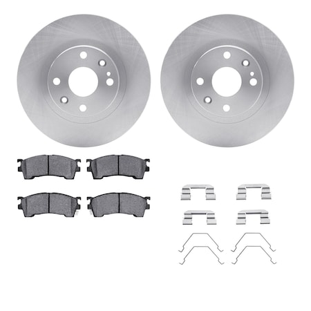 6512-80164, Rotors With 5000 Advanced Brake Pads Includes Hardware